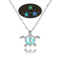 Glow in The Dark Locket necklace For Women Gun skull Heart mermaid Cross tortoise Glowing beads cage pendant Fashion Jewelry