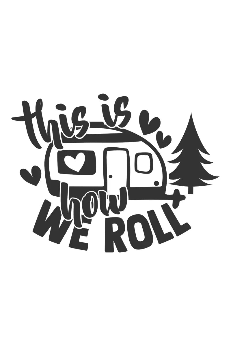 Camp Life Vinyl Decal Bundle | Camper Door Window Sticker for Laptop Water Bottle