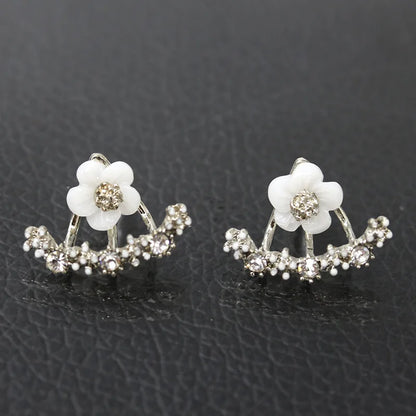 Korean Sweet Small Daisy Stud Earring For Women Zircon Flower Girls Fashion Earrings Trend Party Jewelry Gift