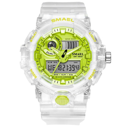 Sport Digital Watch for Men and Woman With Luminous Dual Time Waterproof 5 Bar Modern Men's Military Wristwatch WIth Night Mode