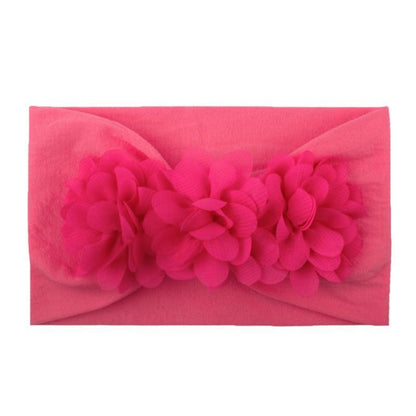 Handamde New Colorful Chiffon Flower Headband for Newborn Baby Toddler Ribbon Elastic Baby Headdress Kids Hair Band Girl Bow Knot Styling