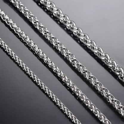 Stainless Steel Keel Link Chain Necklace for Men Women | Unisex Hip Hop Chain 16-40 inch