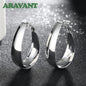 Aravant 925 Silver Smooth U Shaped Hoop Earrings For Women Fashion Jewelry