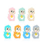 Baby Teethers Cartoon Animal Baby Teething Toy Penguin Silicone Teether Unicorn Pendant Raccoon Accessories