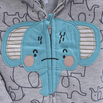 Luxury Printed New Trend Newborn Baby Hooded  Cotton Sweater For Baby Girl/boys In Elegant Modern Luxury Style With Unicorn