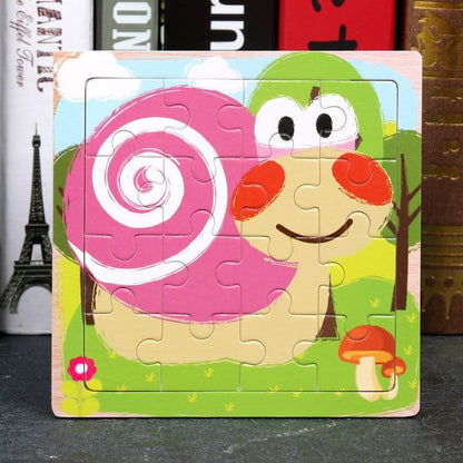 Wood Puzzles Children Adults Vehicle Puzzles Wooden Toys Learning Education Environmental Assemble Toy Educational Games For Baby and Kids