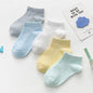5Pair Set Cotton Baby Girls Socks Thin Summer Breathable Mesh Kids Toddler Socks Cute Cartoon Children Socks Infant Socks for Kids