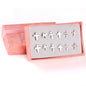 6 Pairs Vintage Stud Earrings Set for Women | Stainless Steel Snowflake Piercing