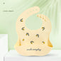 Cute Cartoon Print Baby Bibs Waterproof Soft Silicone Baby Feeding Stuff Dinosaur Pattern Bib For Kids