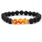 8MM Natural Stone Beaded Chain bracelets For Women Men Couple Lava Rock Healing Balance Beads Reiki Buddha Chakra Bangle Jewelry