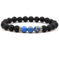 8MM Natural Stone Beaded Chain bracelets For Women Men Couple Lava Rock Healing Balance Beads Reiki Buddha Chakra Bangle Jewelry