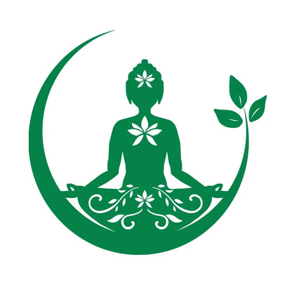 Buddha Chakra Peace Love Good Vibes Vinyl Sticker | Zentangle Mandala Laptop Decal