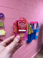 Romance Girlie Acrylic Pin