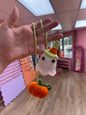 Spooky Crocheted Car Mirror Accessory