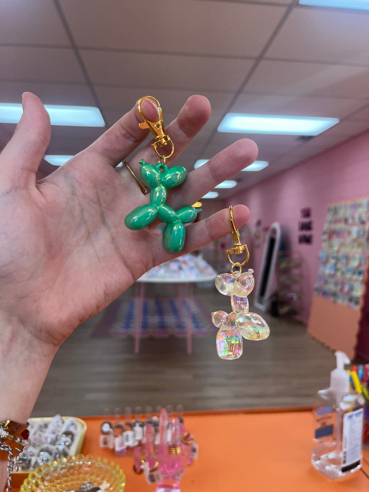 Gold Hardware Balloon Animal Keychain