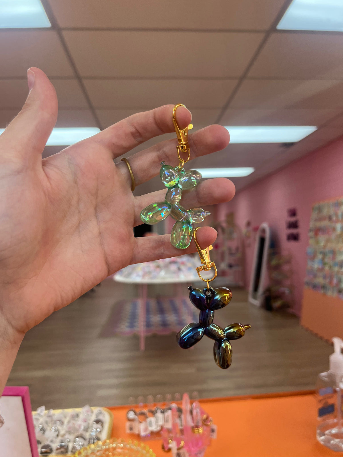Gold Hardware Balloon Animal Keychain