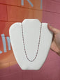 Silver and Red Chain Necklace