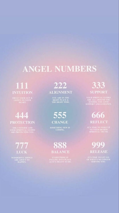 Engraved Angel Number Necklace
