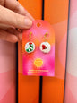Holiday Hand-Painted Pearl Earrings