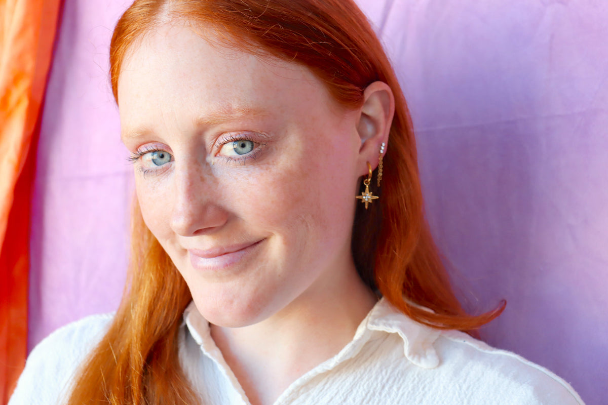 Follow Your Star-Titanium Earrings