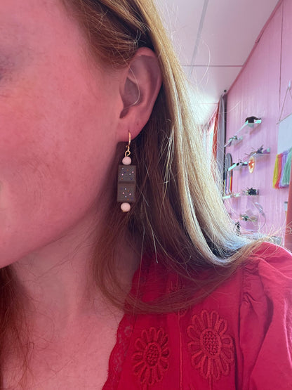 Cosmic Lunchbox Brownie Earrings