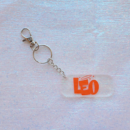 Zodiac Keychain-Orange