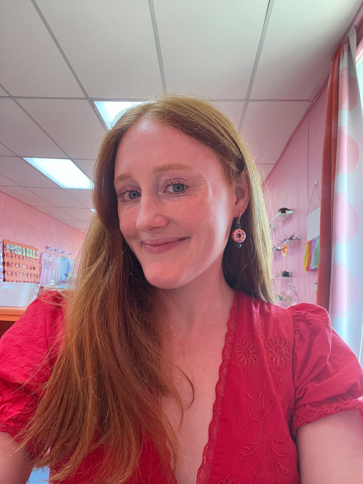 Beaded Donut Earrings