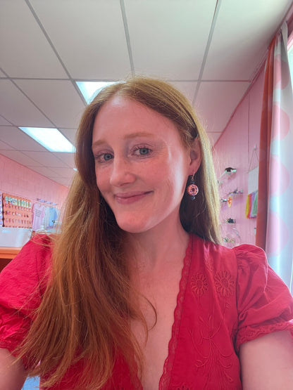 Beaded Donut Earrings