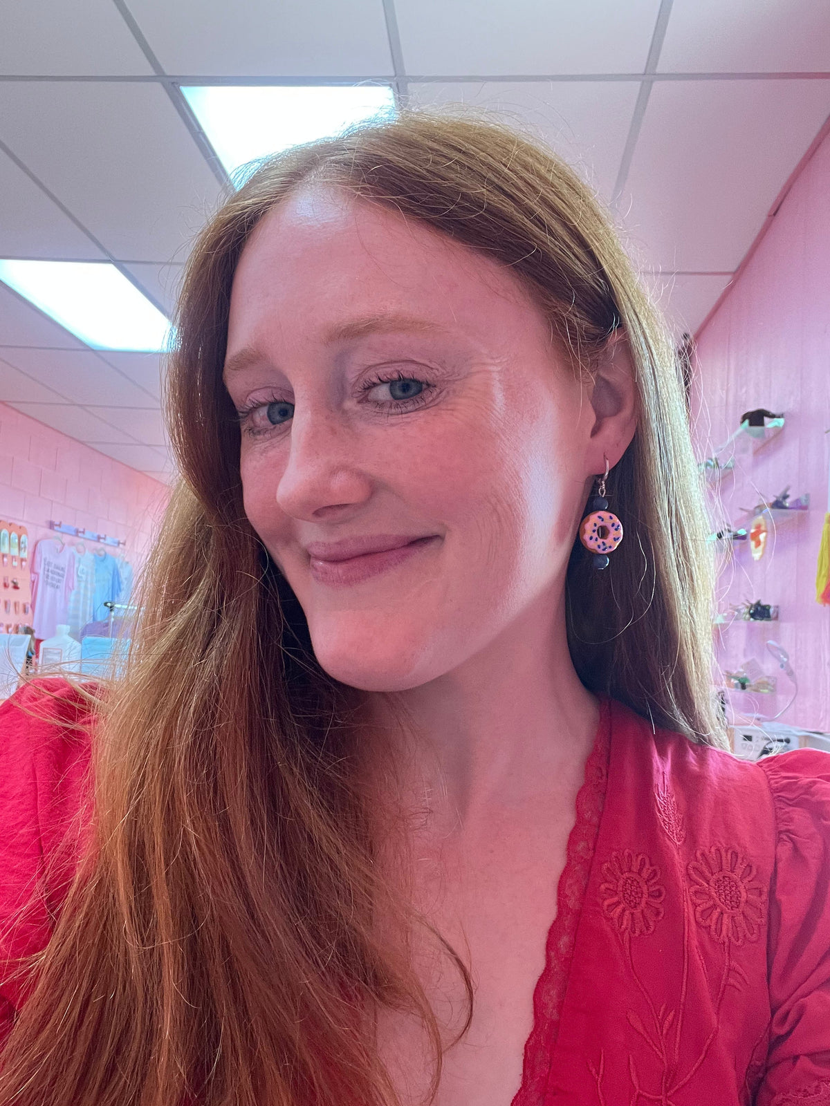Beaded Donut Earrings