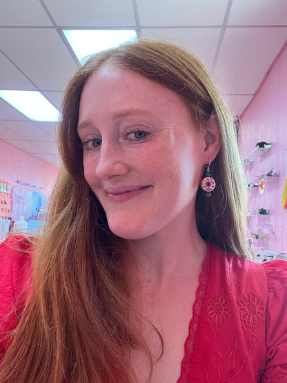 Beaded Donut Earrings