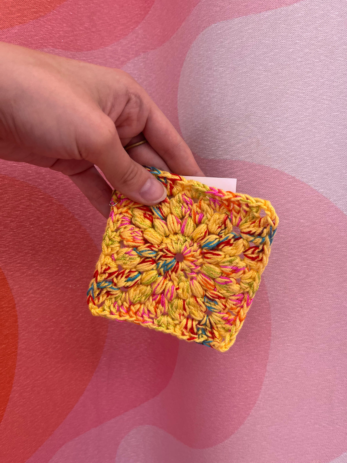 Crochet Granny Square Coaster