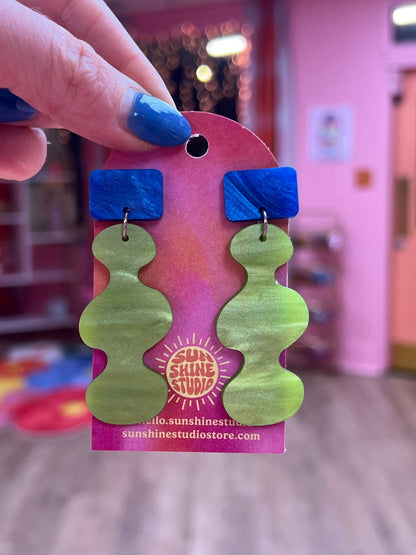 Squiggle Acrylic Earrings