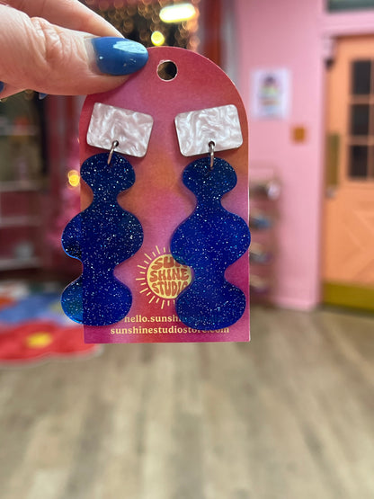 Squiggle Acrylic Earrings