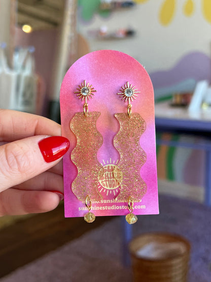Squiggle Cutie Acrylic Earrings