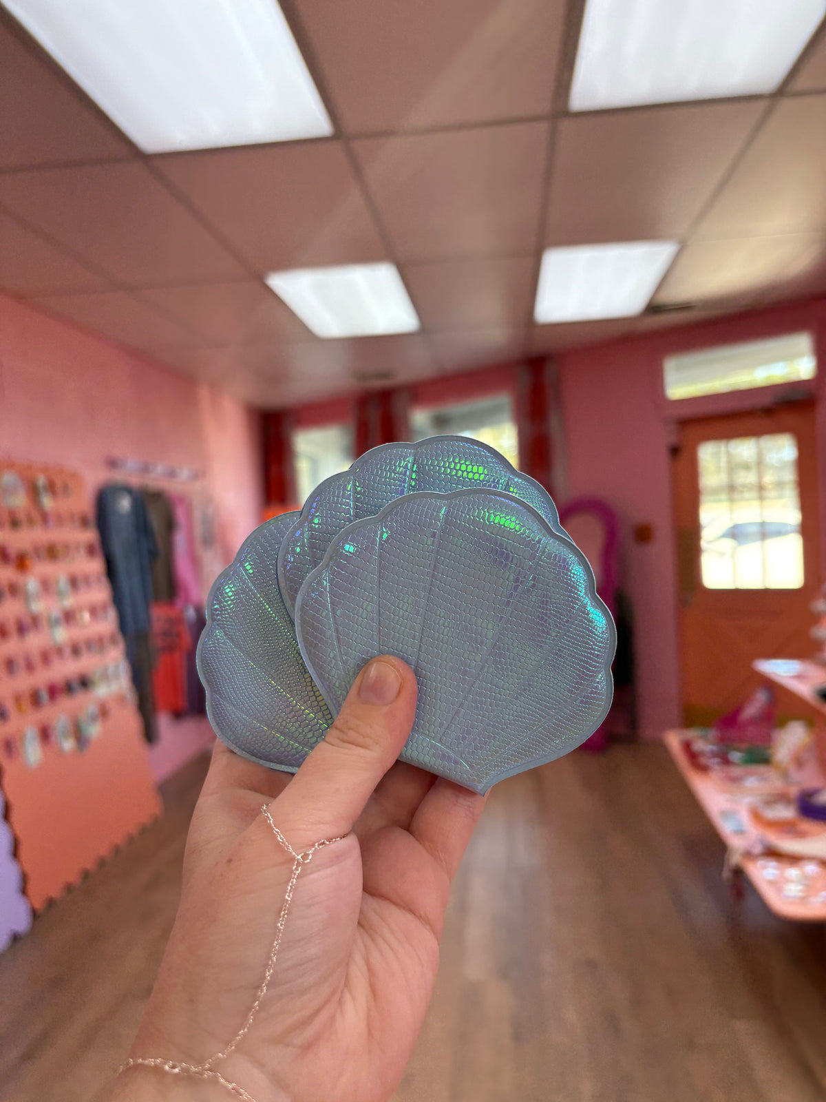 Seashell Travel Mirror