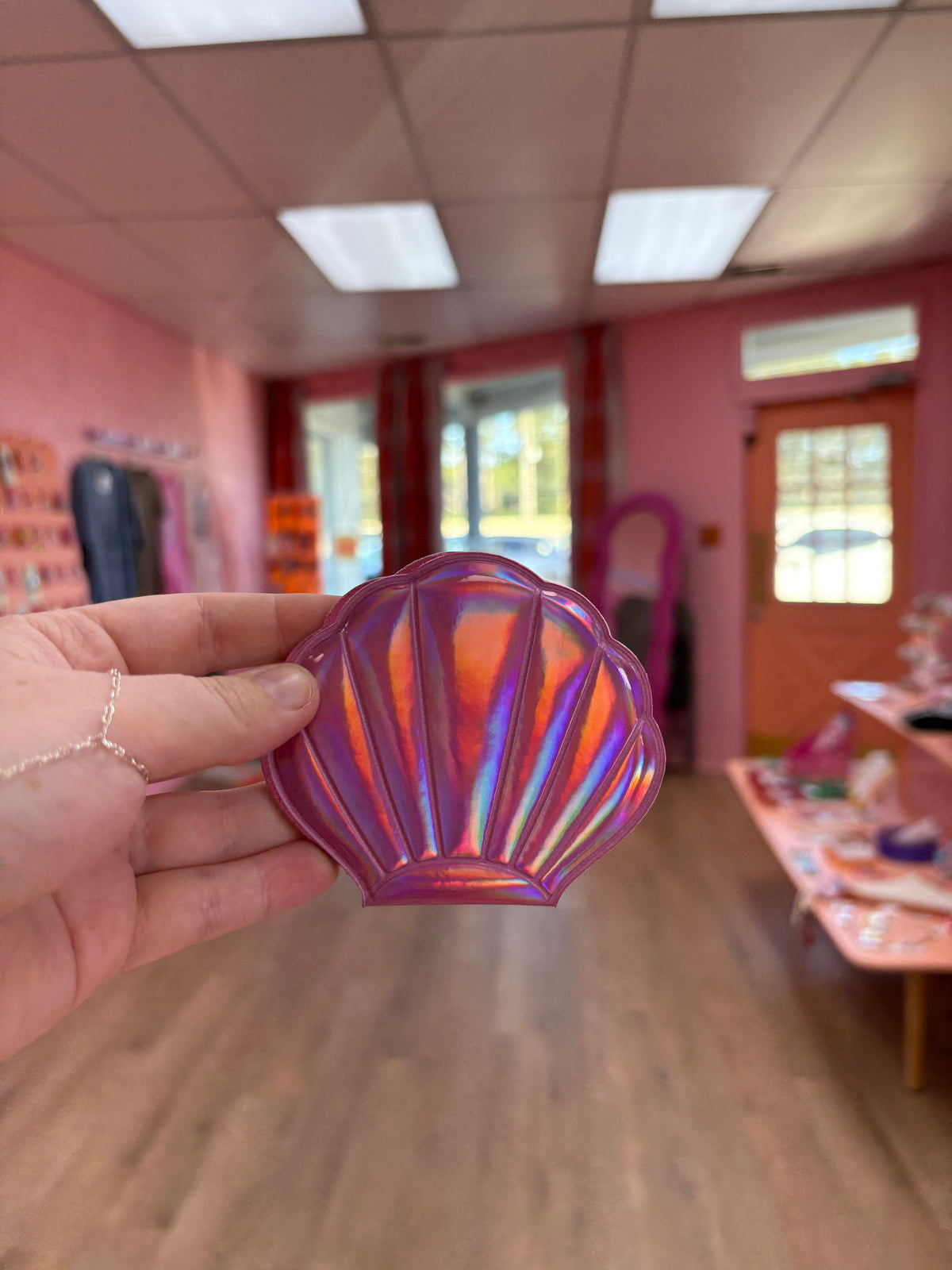 Seashell Travel Mirror