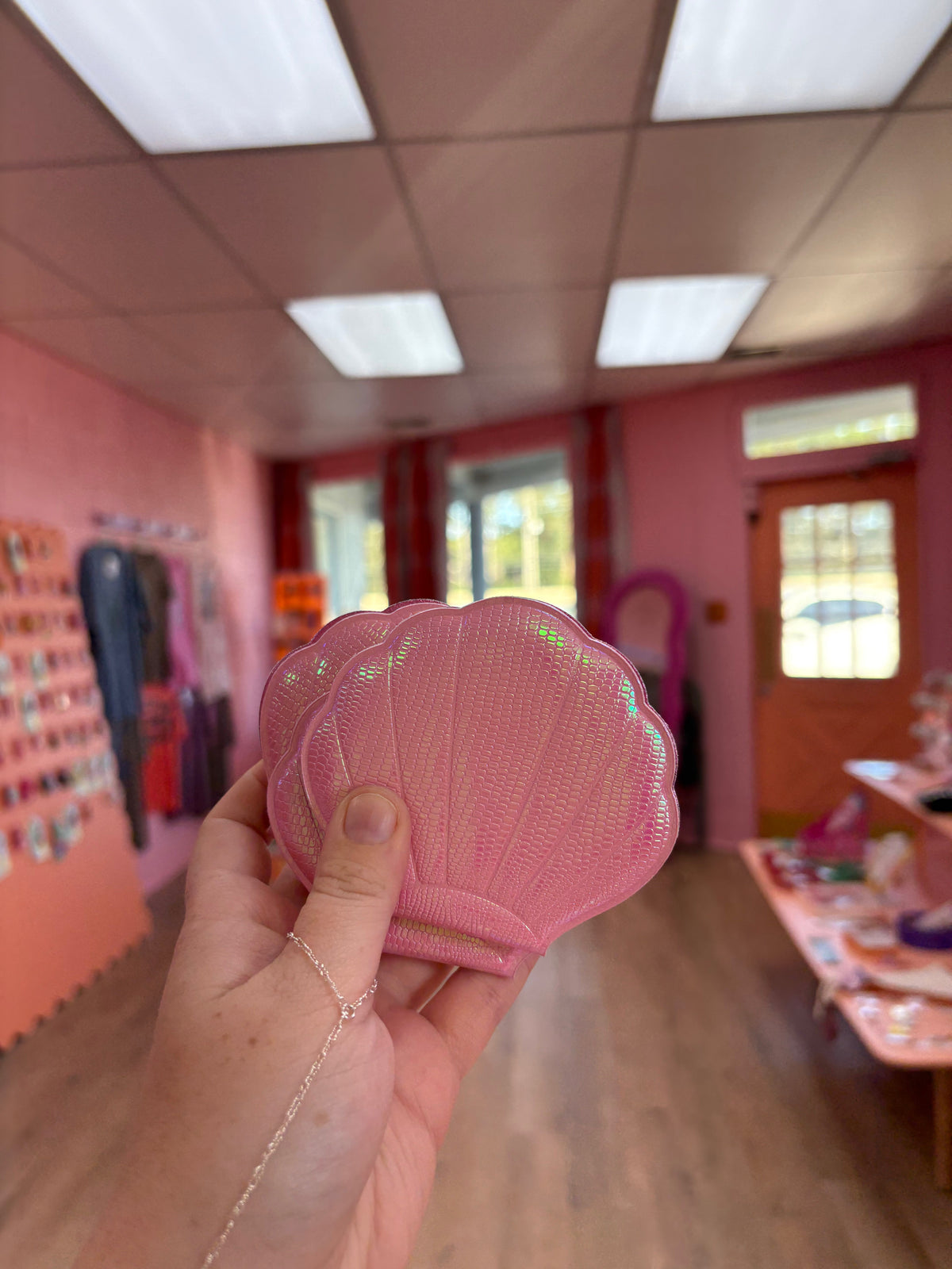 Seashell Travel Mirror