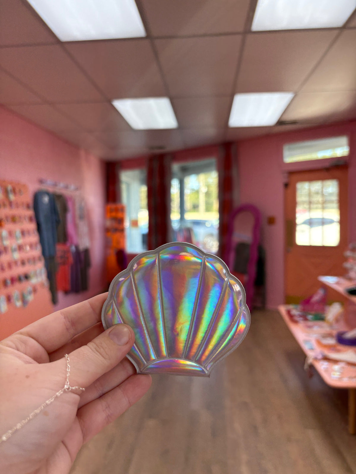 Seashell Travel Mirror