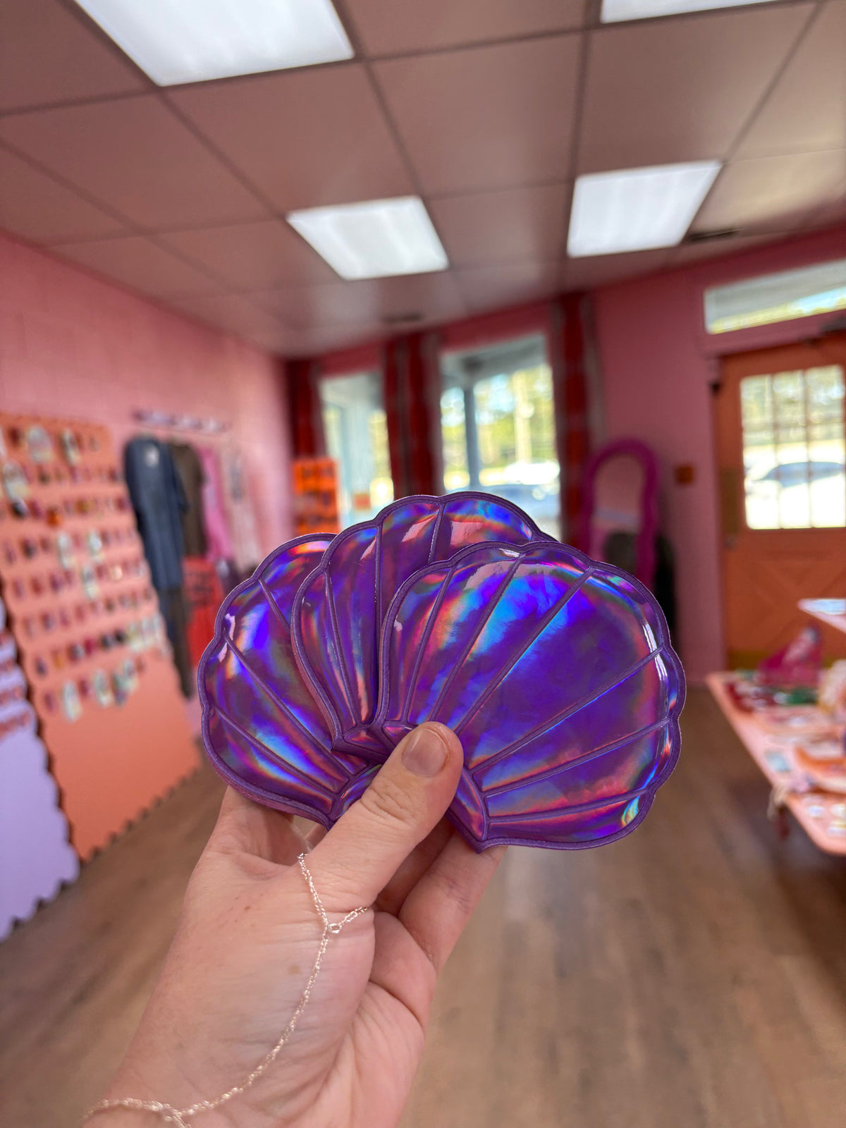Seashell Travel Mirror