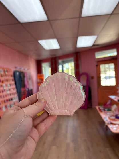 Seashell Travel Mirror
