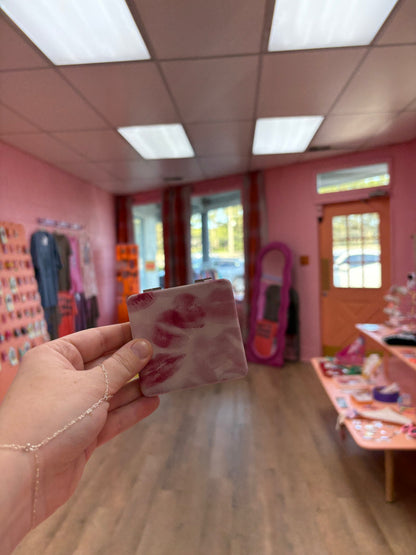 Printed Square Travel Mirror