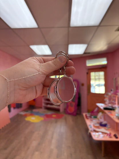 Mini Metal Mirror Keychain