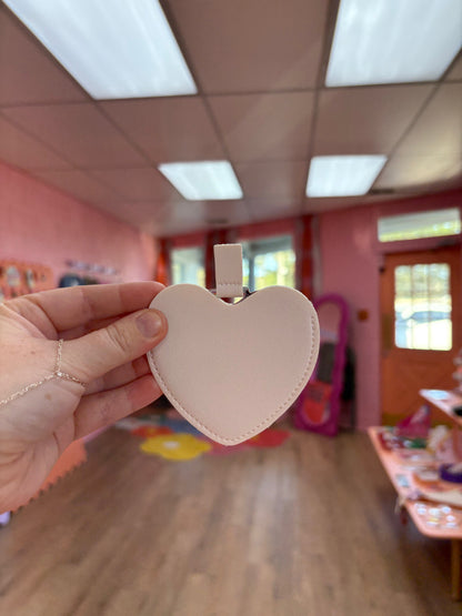 Removable Heart Mirror Keychain