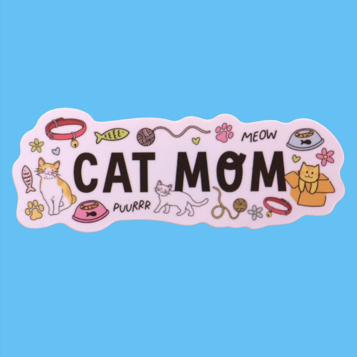 "Cat Mom" Sticker