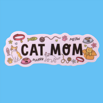 "Cat Mom" Sticker