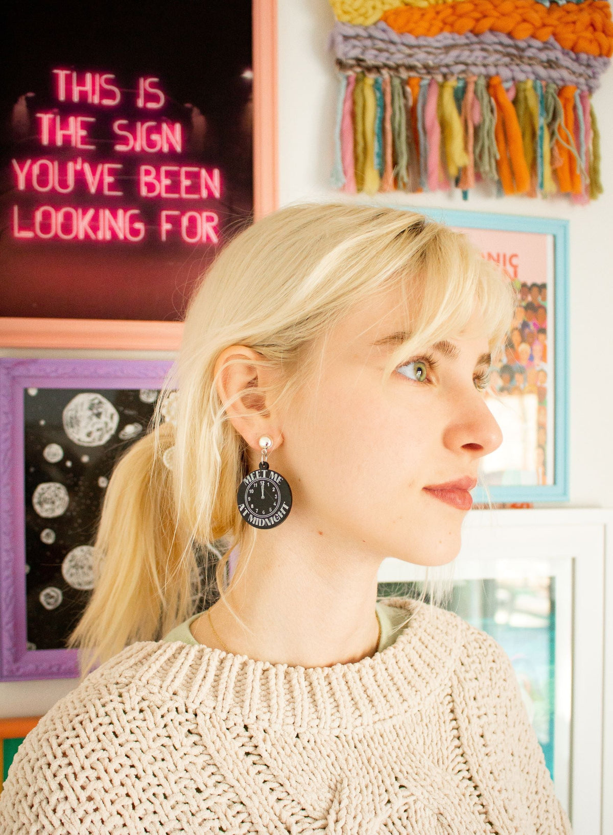 Meet Me at Midnight Earrings