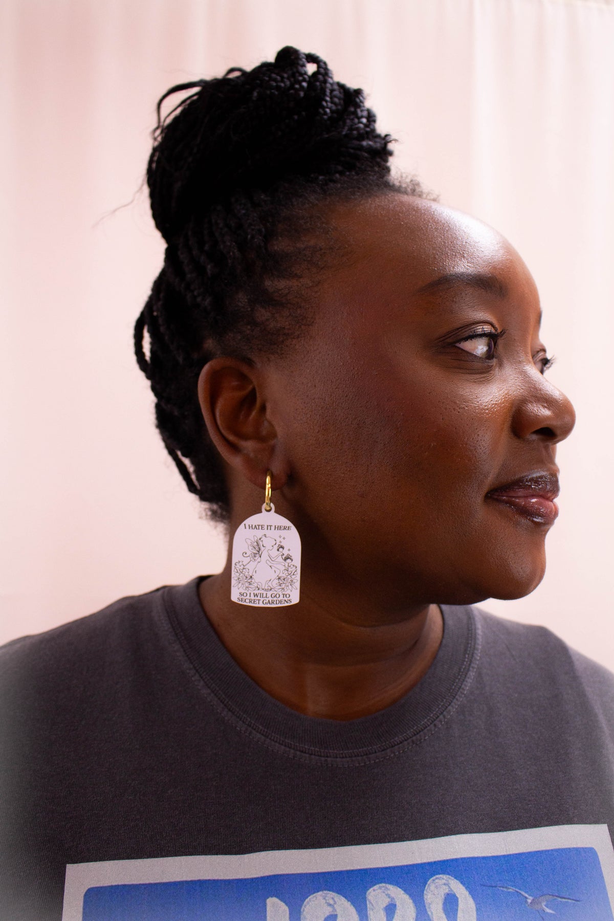 “I Hate It Here” 2-in-1 Hoop Earrings