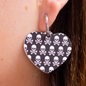 Spooky Sweetheart Heart Earrings