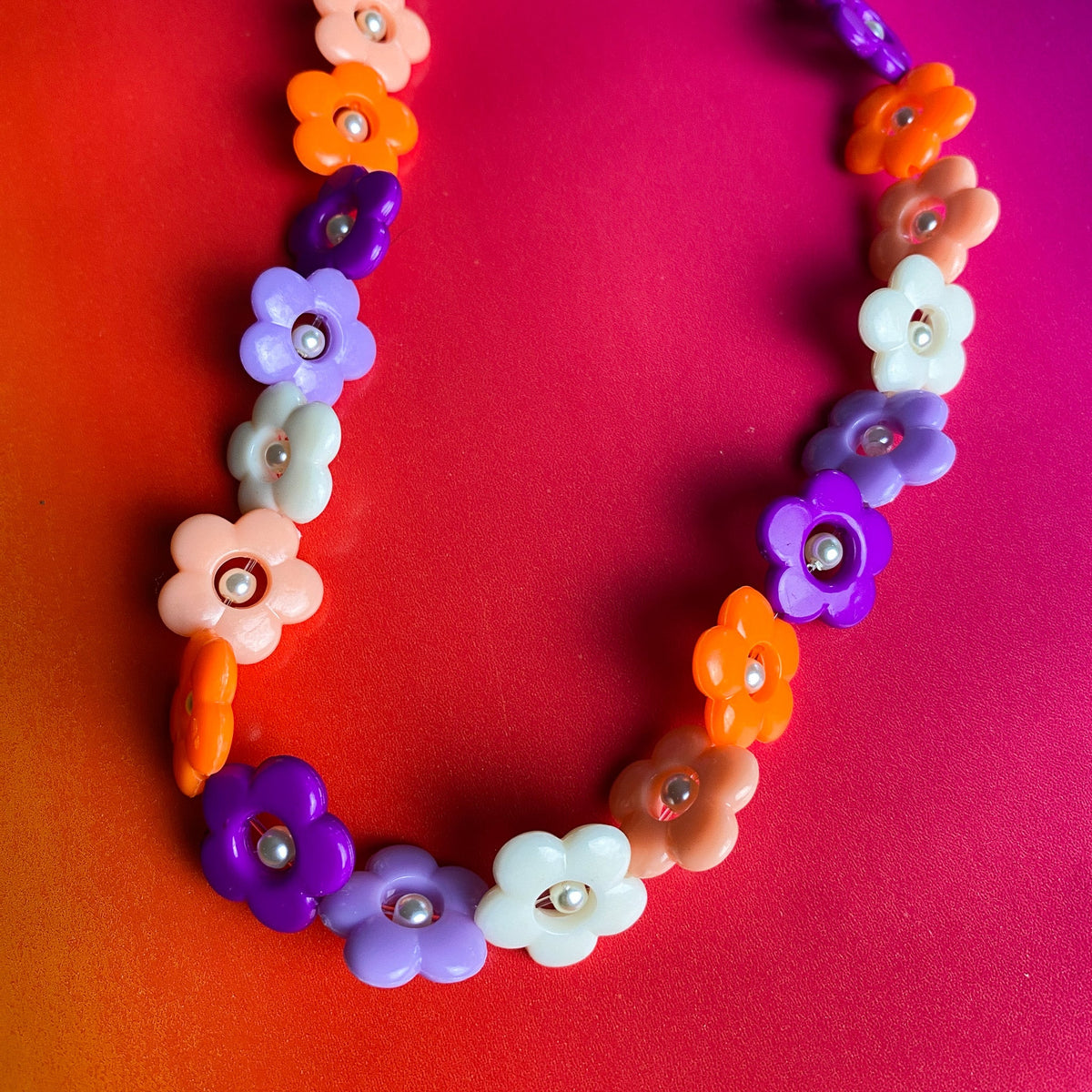 Sunset Flower Necklace