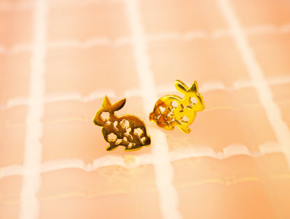 Tiny Bunny Stud Earrings